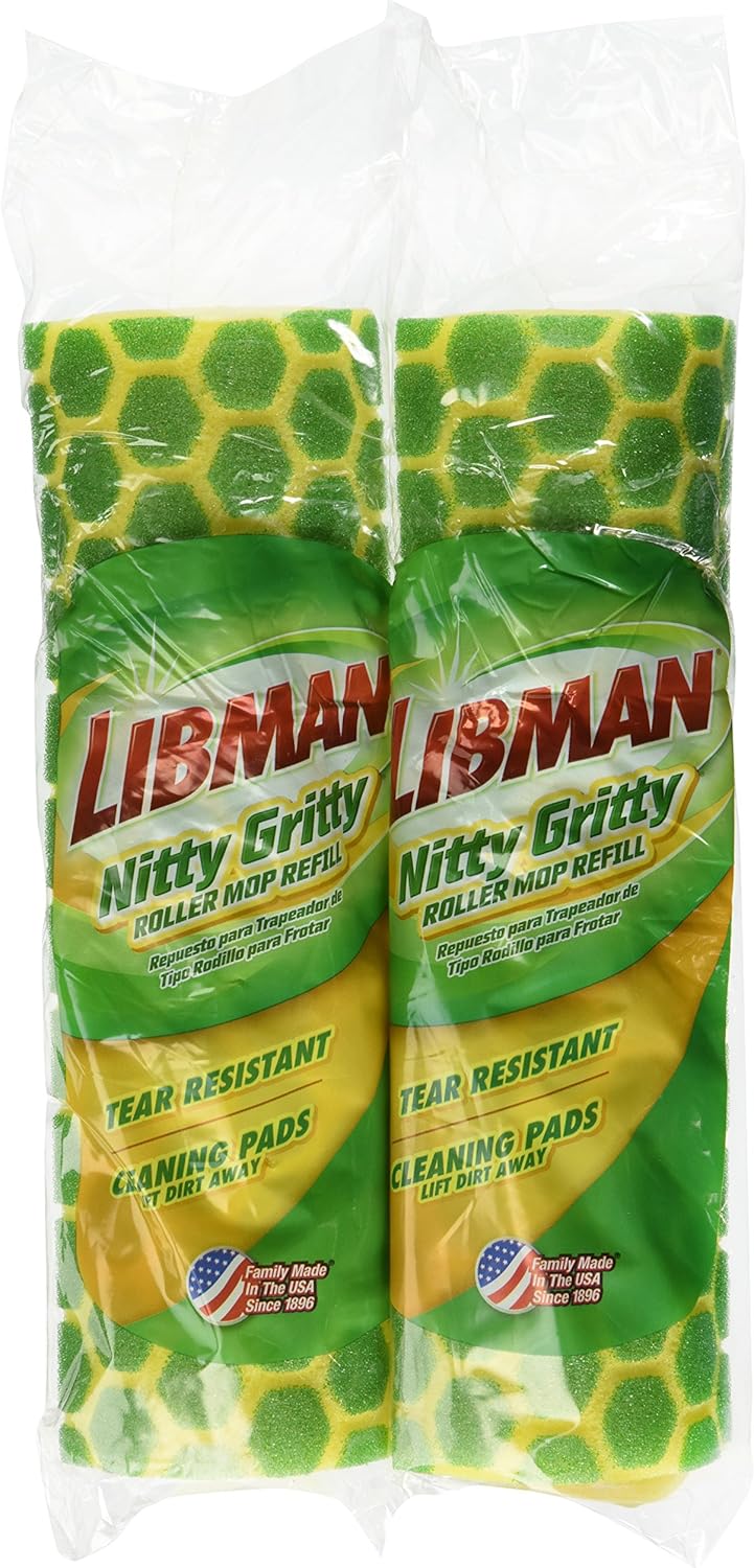 libman nitty gritty roller mop refill pack 2 pack