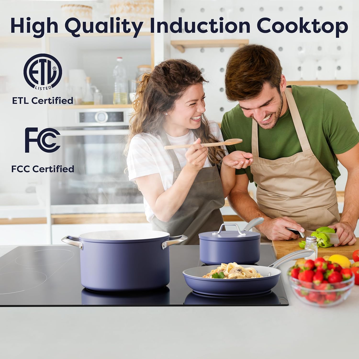 CIARRA 36-inch Induction Cooktop - Premium Build Dual Flexibility Power and Safety
