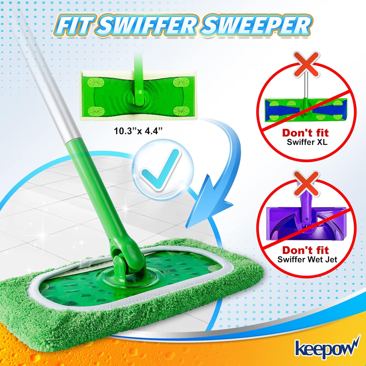 Reusable Washable Mop Pads for Swiffer Sweeper Mop