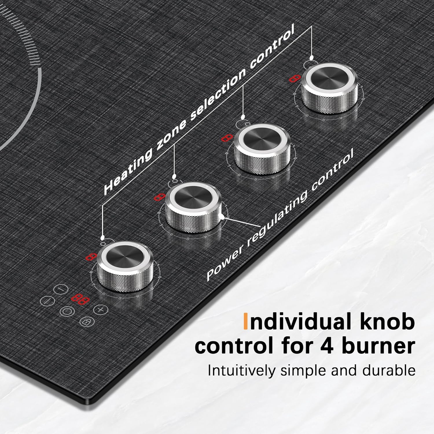 Compact 4-Burner Electric Cooktop