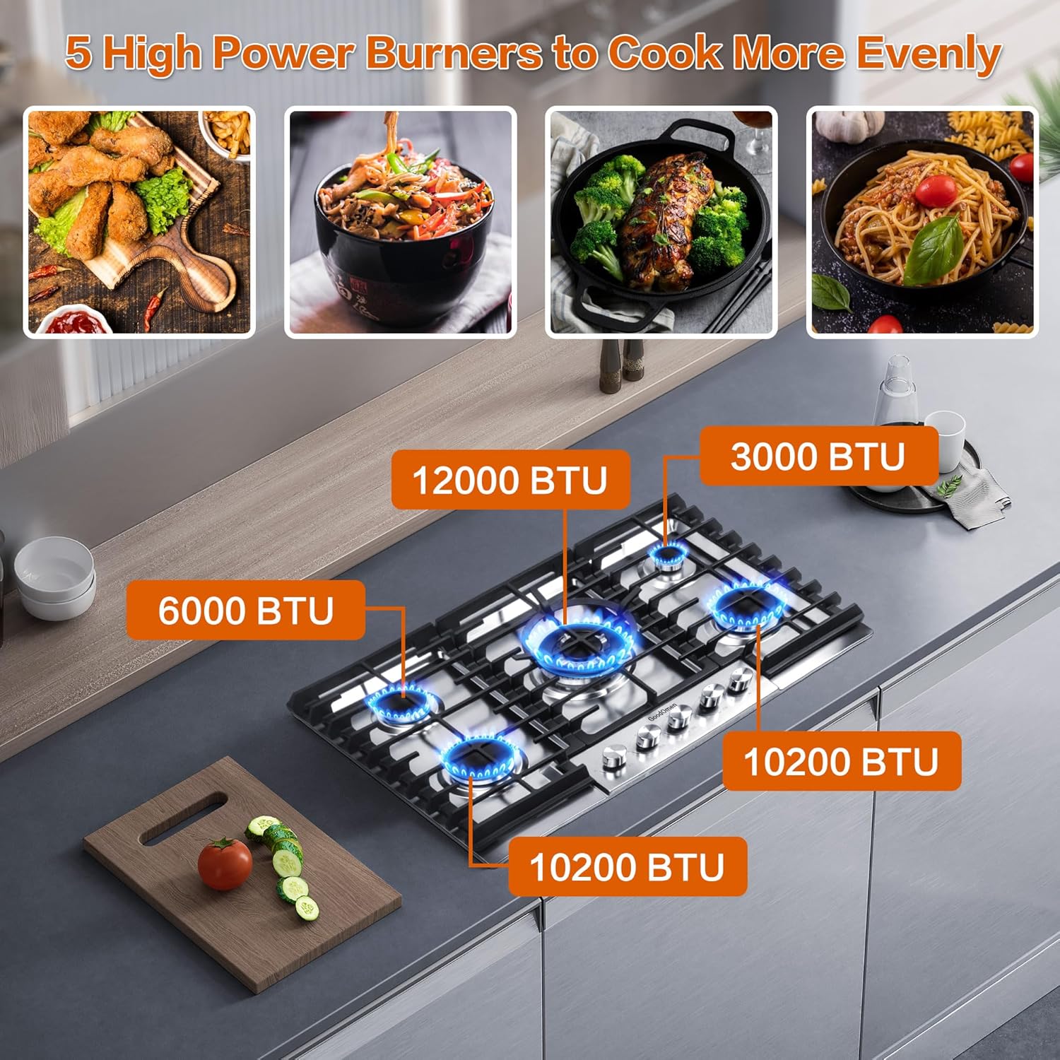 GoodOmen 30-Inch Gas Cooktop