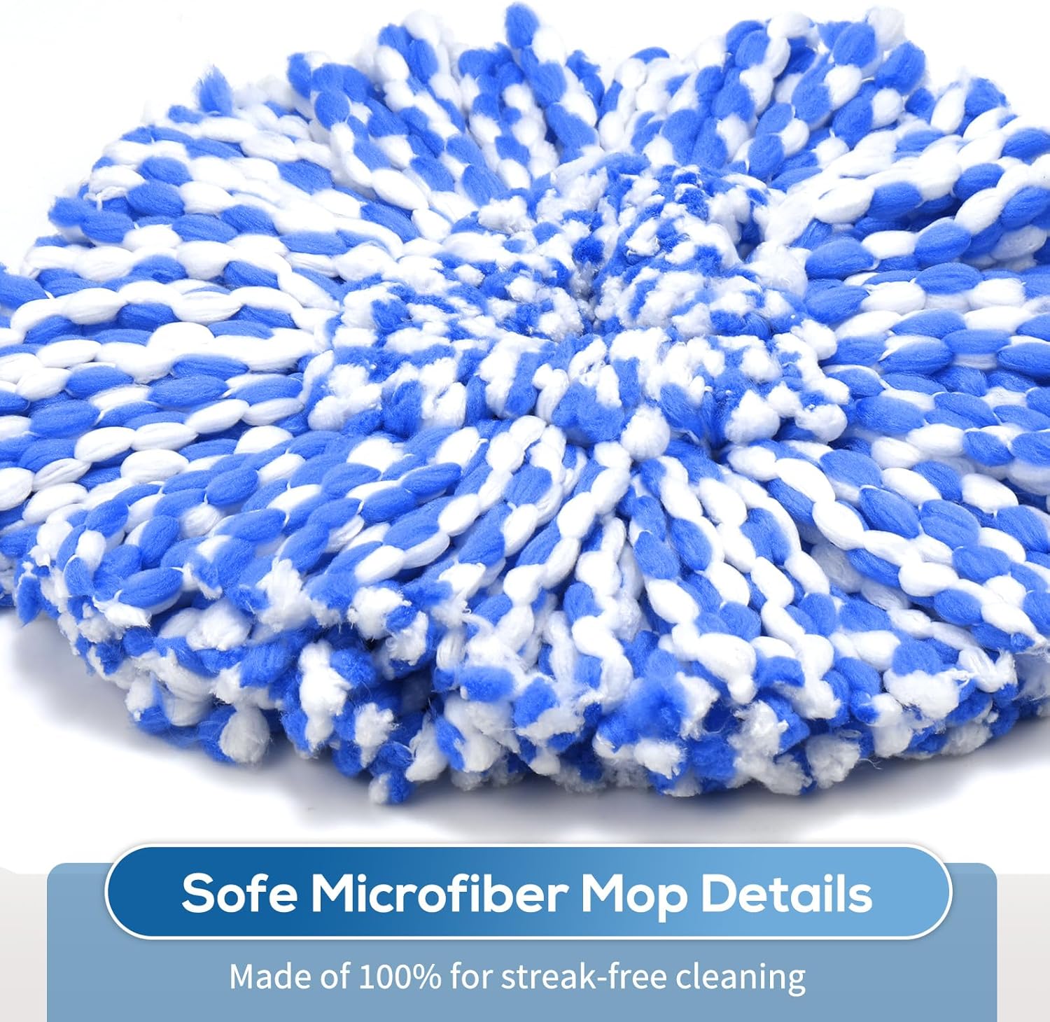 4-Pack RinseClean Spin Mop Heads for 2-Tank System