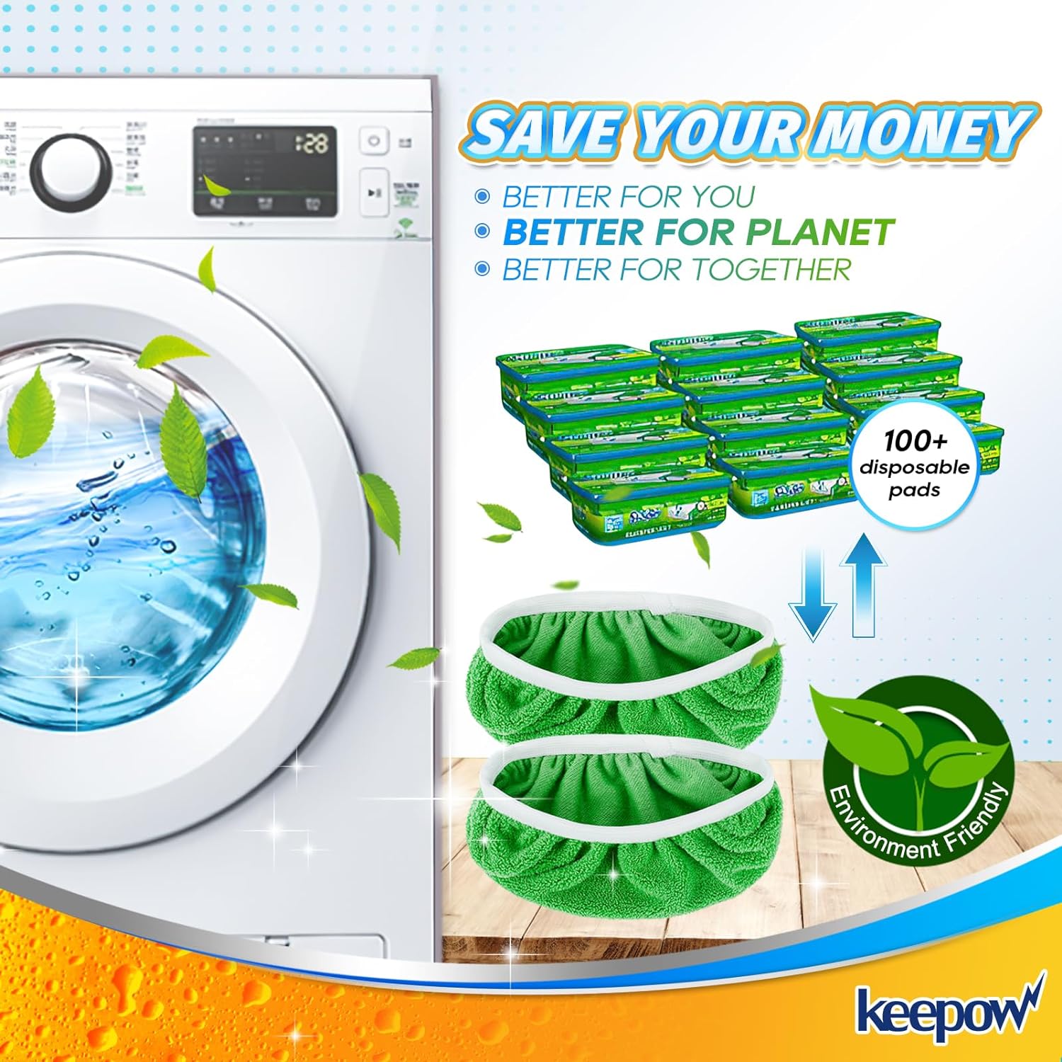 Reusable Washable Mop Pads for Swiffer Sweeper Mop