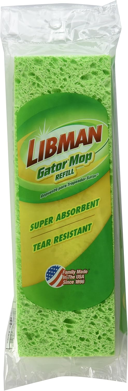Libman 3021 Gator Mop Refill - Quick-Dry Sponge