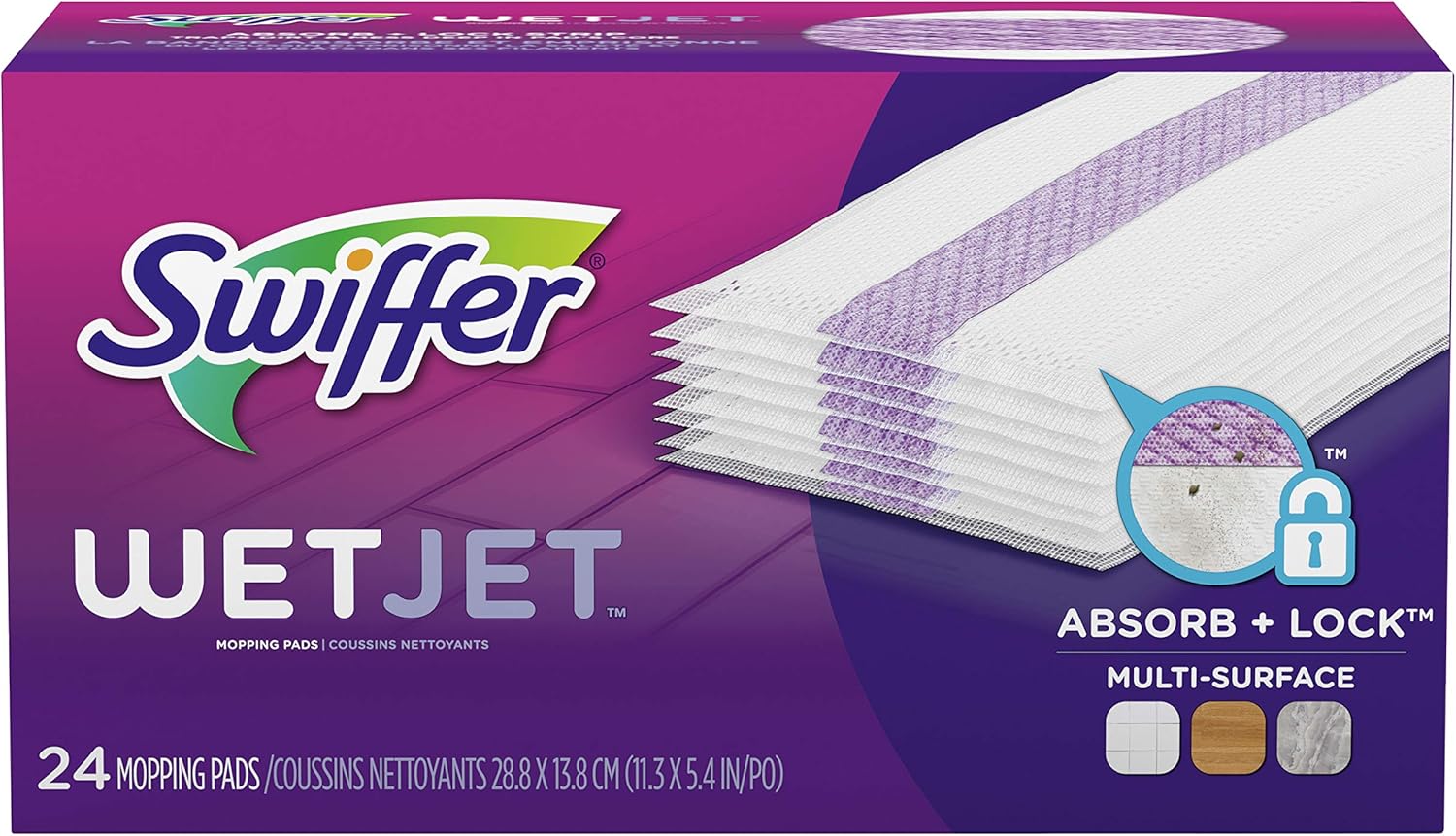 Swiffer WetJet Floor Cleaner Spray Mop Refill 24Pack
