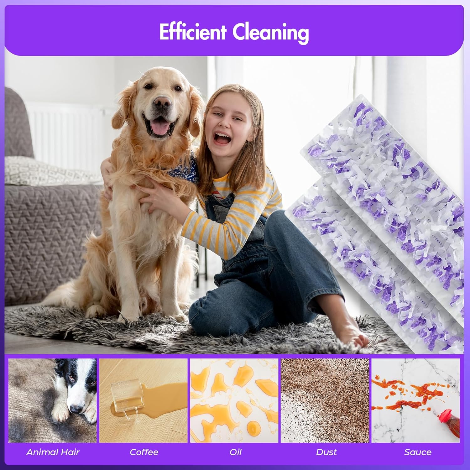 20-Pack Disposable Mopping Pad Refill for Swiffer Power Mop
