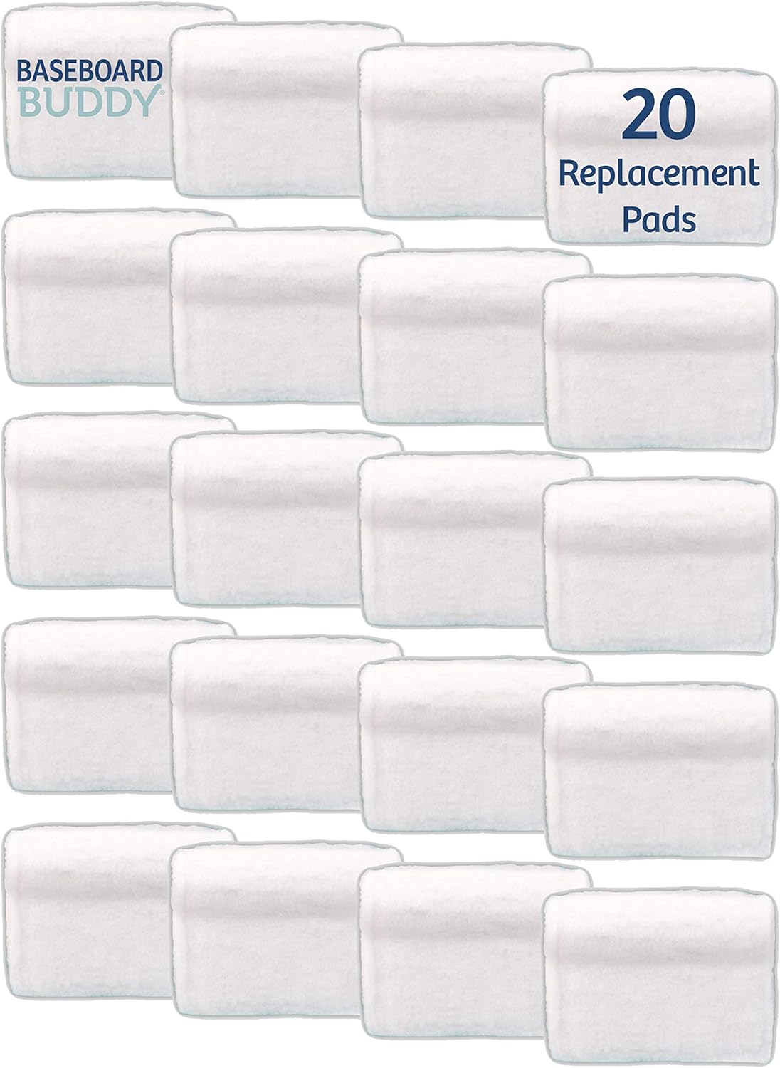 Baseboard Buddy 20 Pack Microfiber Replacement Pads