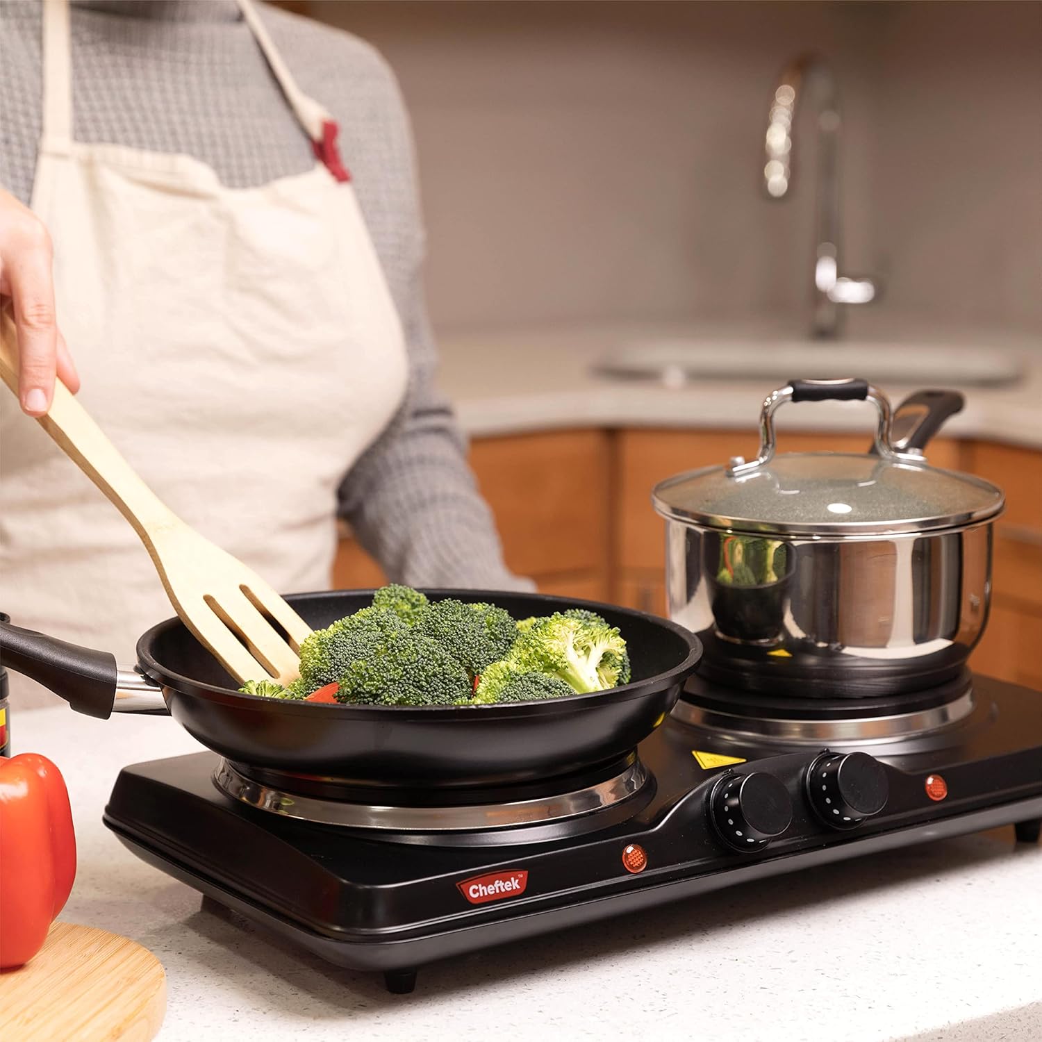 Cheftek Electric Double Burner 1700W