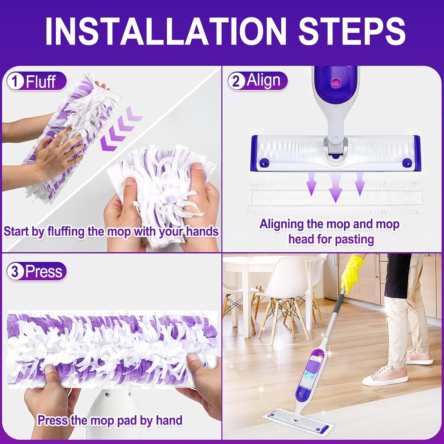 20 Pack Swiffer PowerMop Replacement Disposable Mopping Pads Multi-Surface