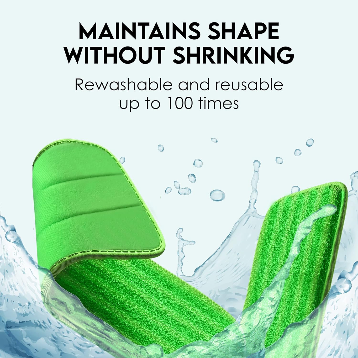 Eco-Friendly Swiffer WetJet Compatible Mop Pads 2-Pack - Reusable Machine Washable