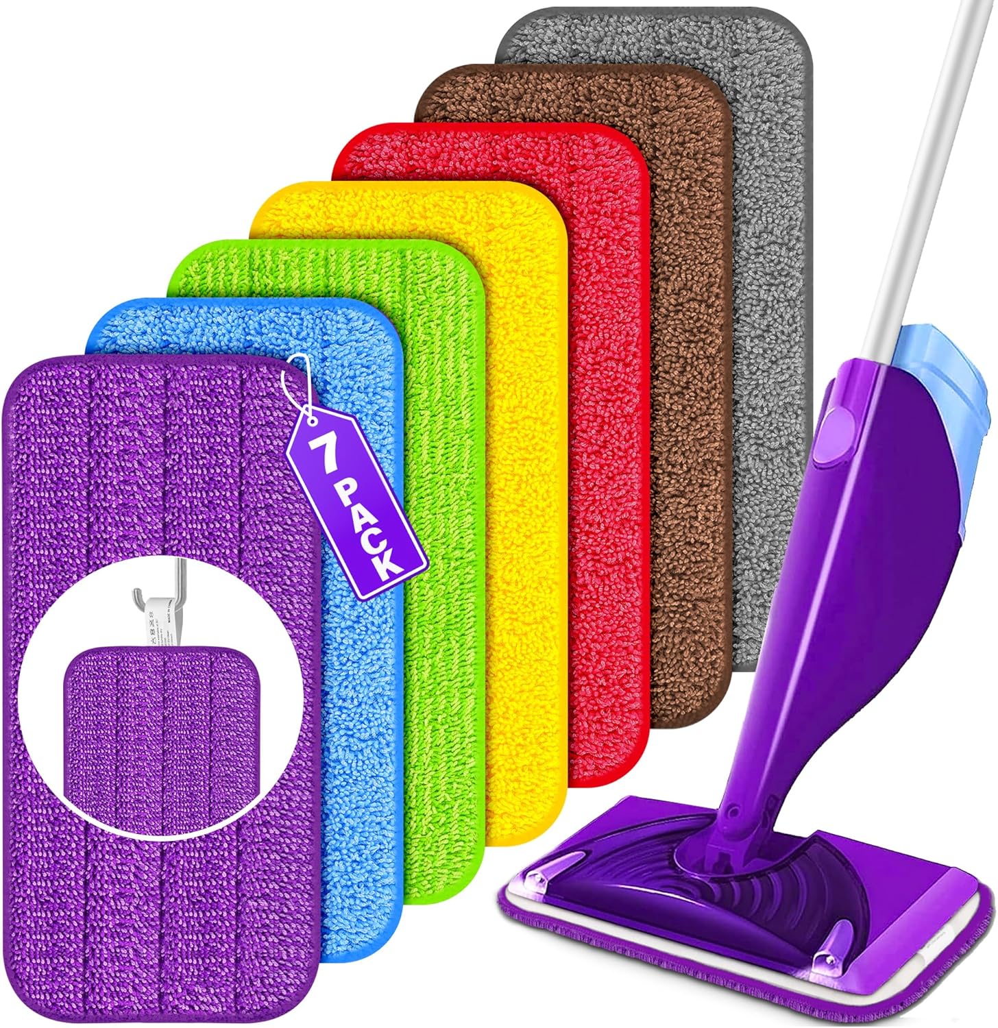 FORSPEEDER Reusable Wet Jet Mop Pads