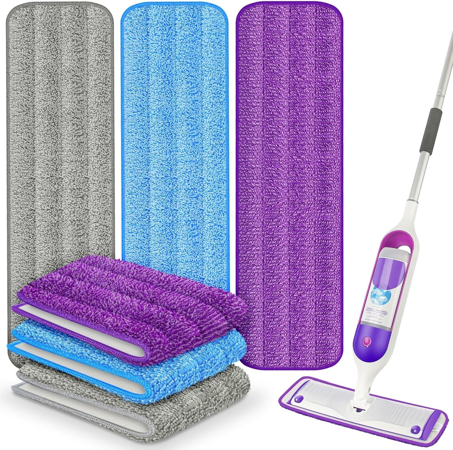 6-Pack Reusable Mop Pads for Swiffer PowerMop