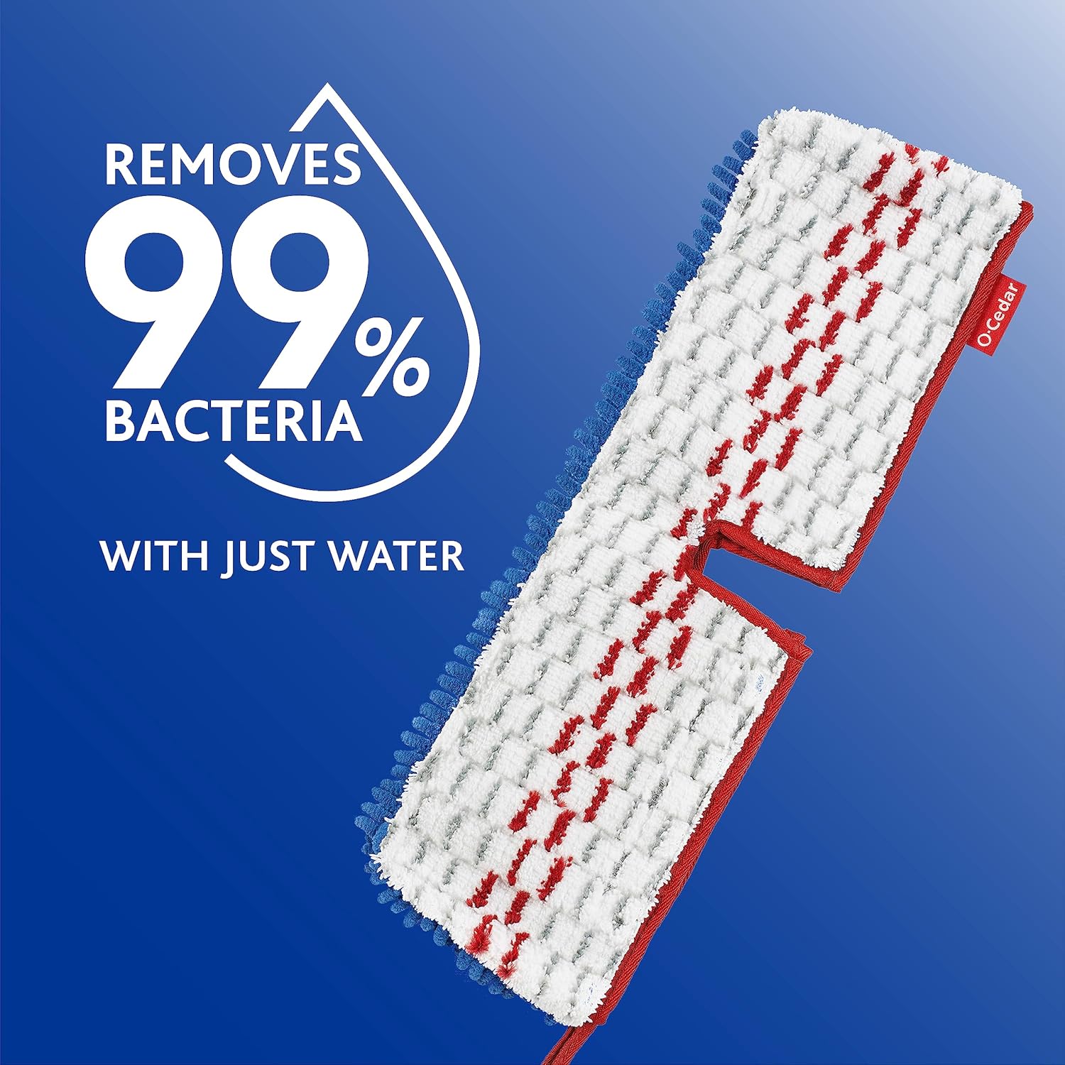 Double-Sided Mop Head with Microfiber for Bacteria Removal