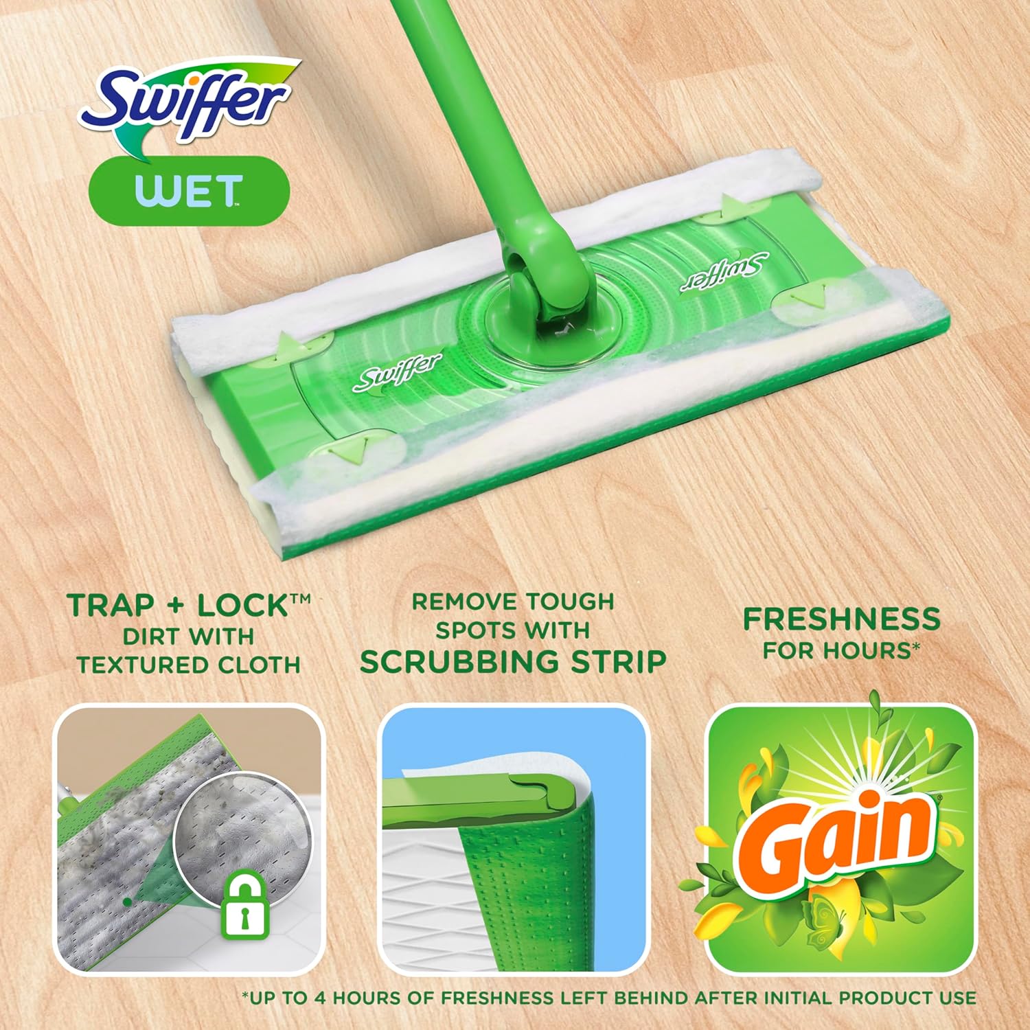 24-Piece Swiffer Sweeper Wet Mopping Set Durable Multi-Surface Floor Cleaner