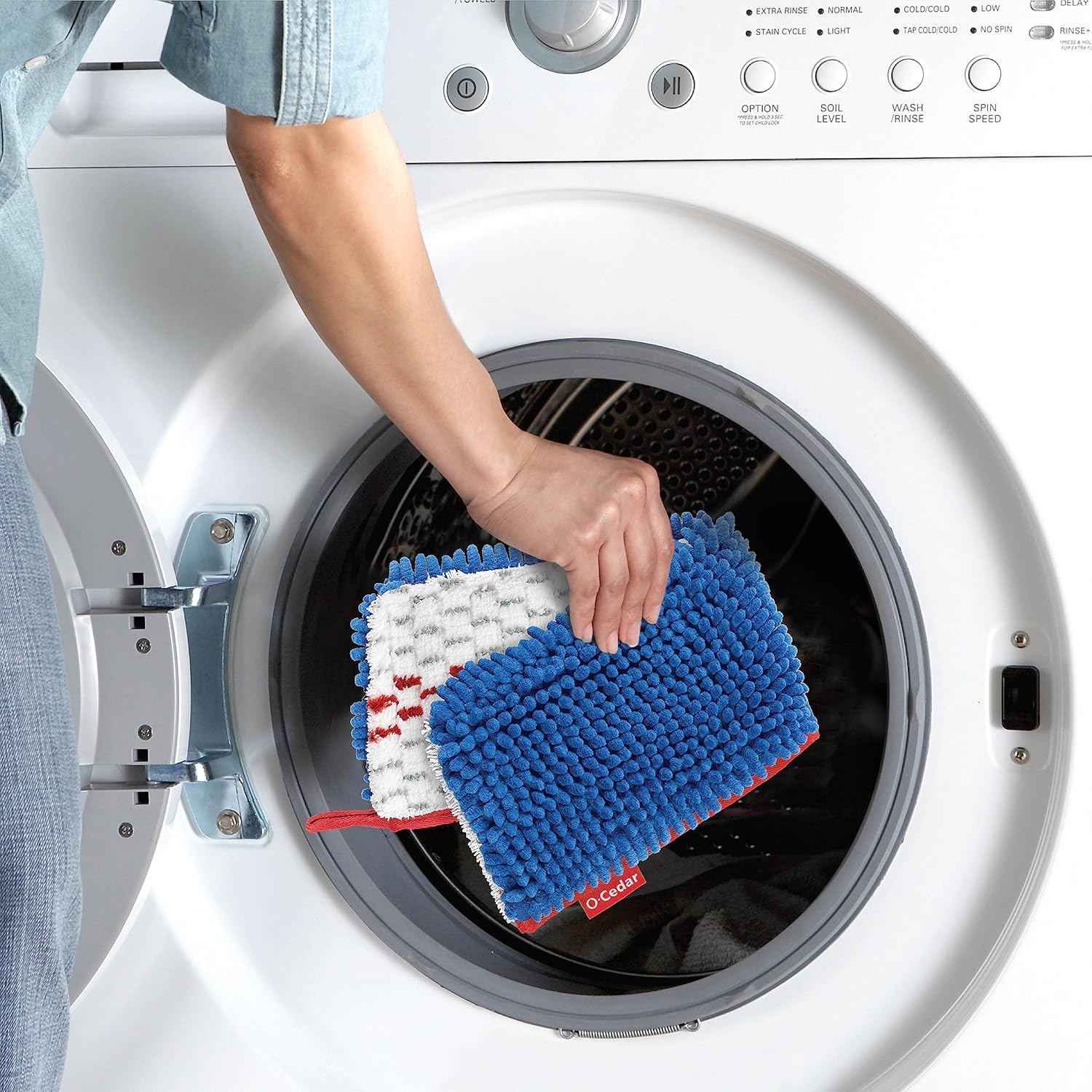 Double-Sided Mop Head with Microfiber for Bacteria Removal