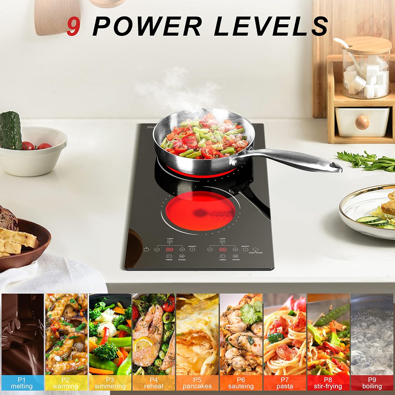 2-Burner Plug-In Electric Cooktop